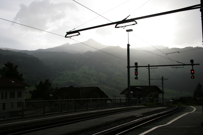 La gare de Grindelwald La gare de Grindelwald