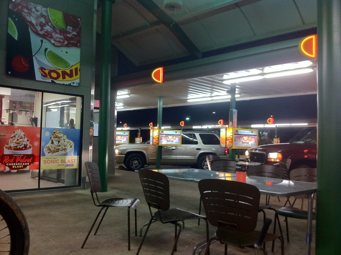 Burger drive-in?!? I’ve seen it all. Burger drive-in?!? I’ve seen it all.
