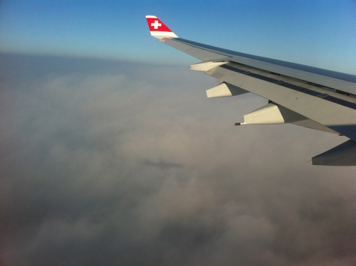 Plane shadow on the clouds Plane shadow on the clouds
