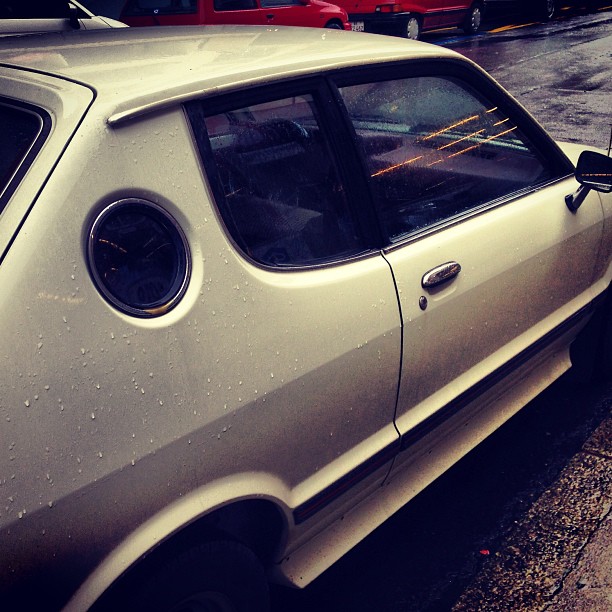 “Opera windows” on a 1978 Daihatsu Charade