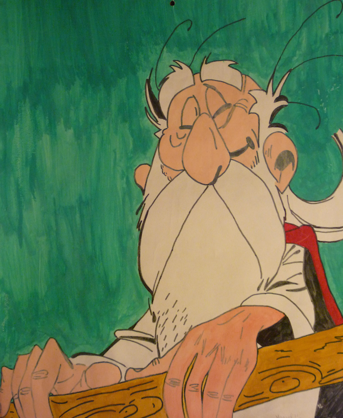 En 6ème Primaire, on avait dû reproduire en A3 une case d’une bande dessinée (1992)