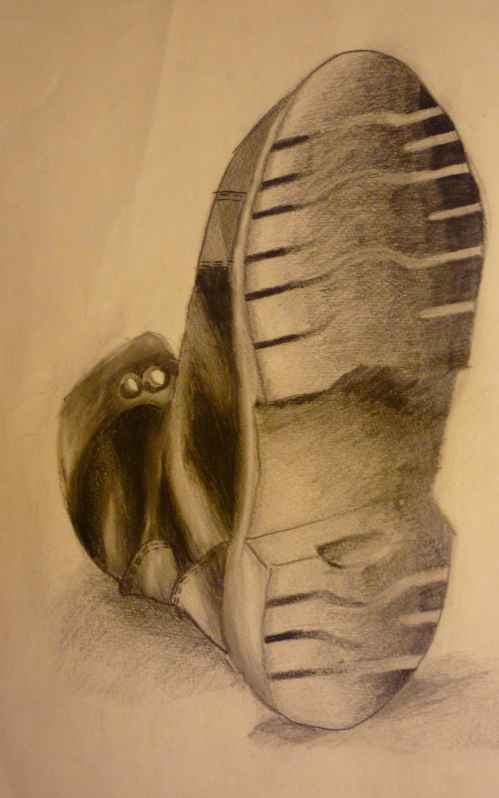 J’ai très peu de bons souvenirs des cours de dessin du Cycle où j’avais l’impression que plus tu dessinais abstrait et moche, meilleure était ta note (1995)