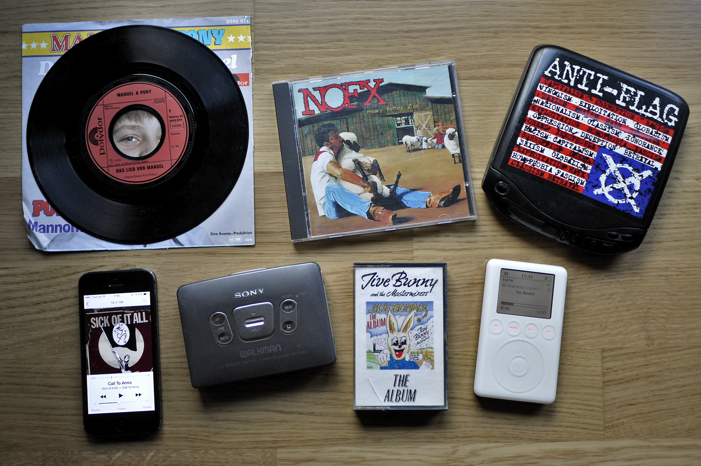 Vinyl to cassette to CD to MP3 Vinyl to cassette to CD to MP3