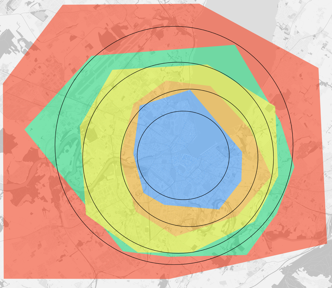Manually adjusted Krick zones Manually adjusted Krick zones