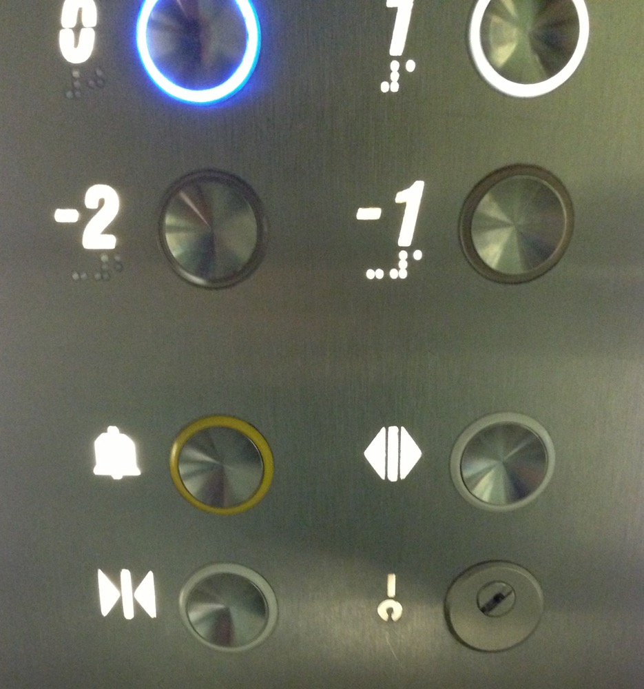 Misplaced alarm button Misplaced alarm button