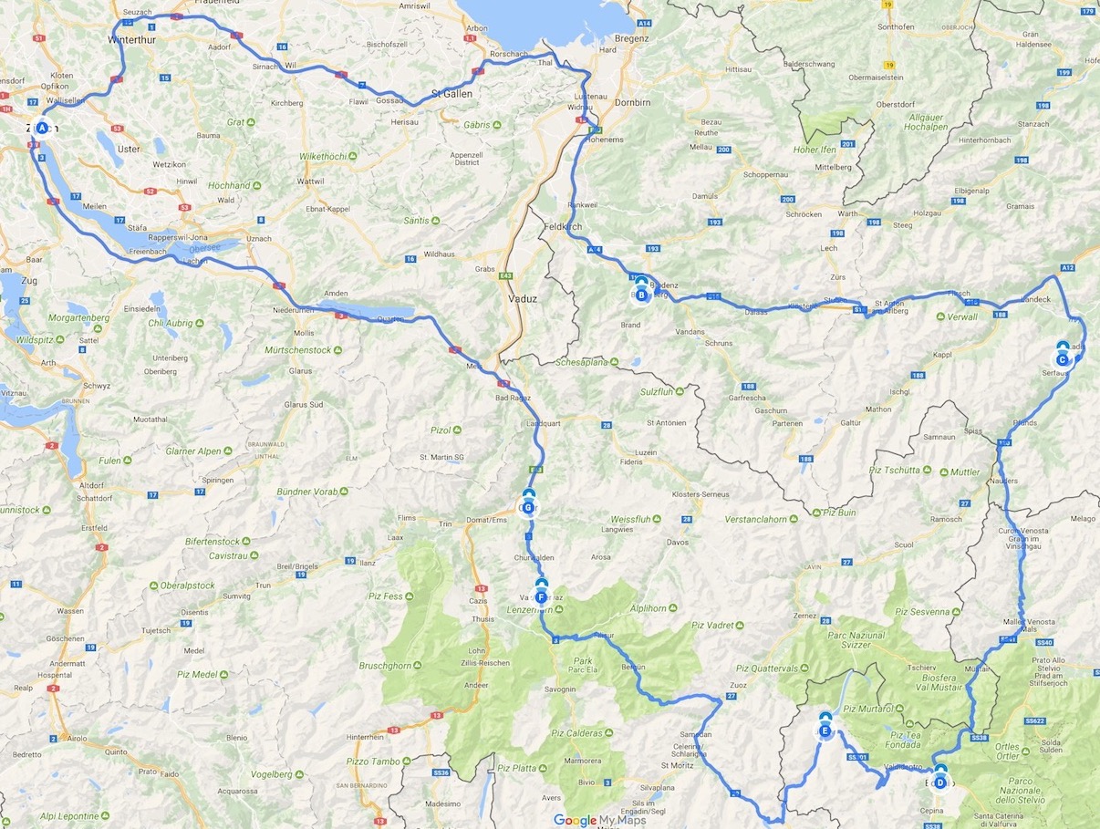 DH holidays in Switzerland, Austria and Italy