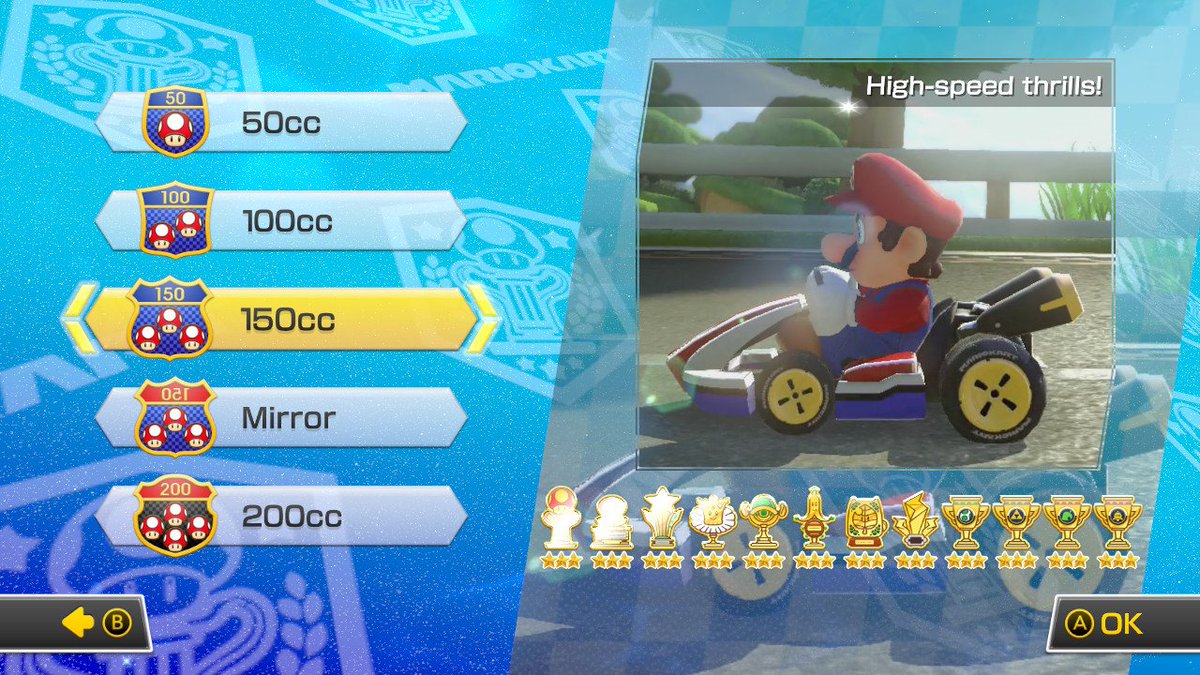 3 stars in all 150cc