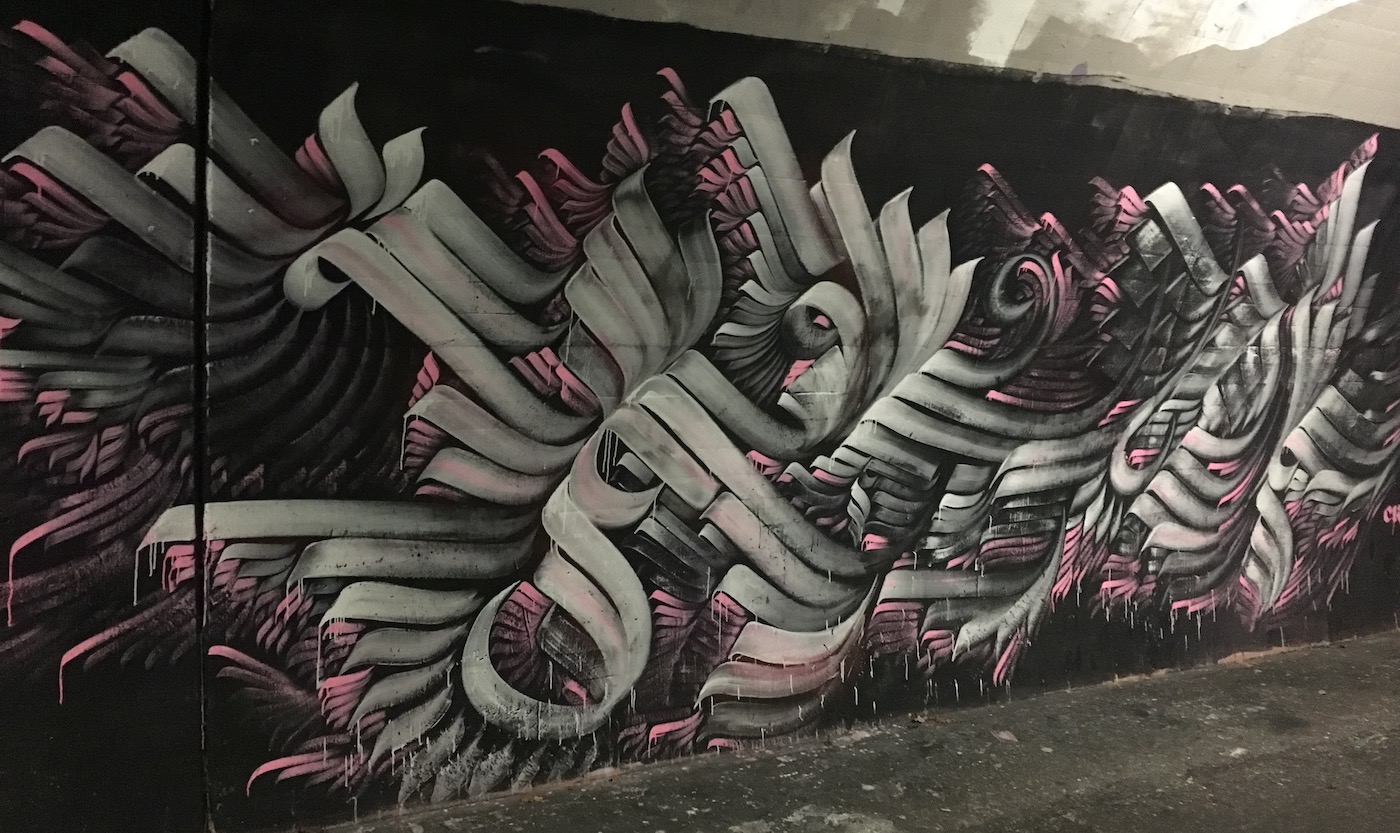 Passage sous voie, Chemin du Martinet, Lausanne (Latitude: 46° 31’ 36.78” N, Longitude: 6° 36’ 22.392” E) Janvier 2019