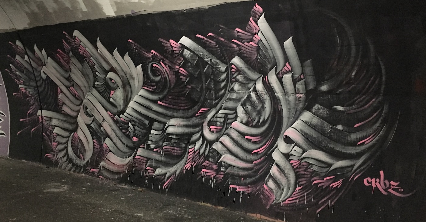Passage sous voie, Chemin du Martinet, Lausanne (Latitude: 46° 31’ 36.78” N, Longitude: 6° 36’ 22.392” E) Janvier 2019