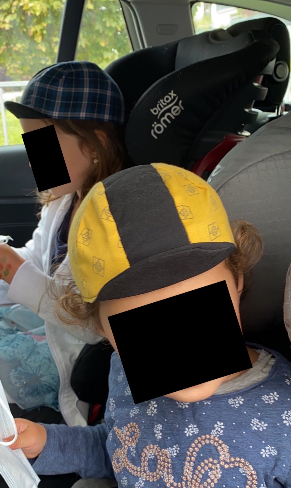 Of course the older sister is jealous and wants a cap too now Of course the older sister is jealous and wants a cap too now