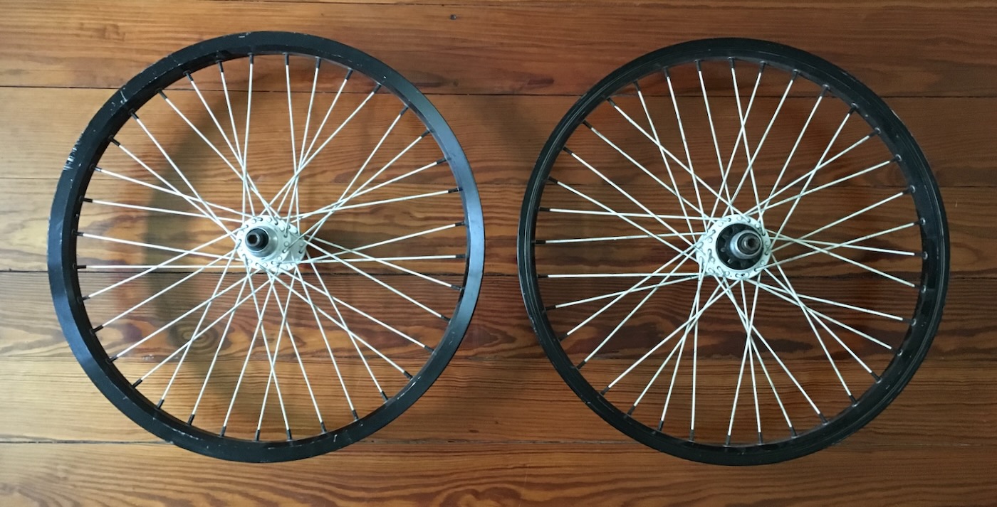 The wheel set from 2008. The rear rim had been changed once The wheel set from 2008. The rear rim had been changed once